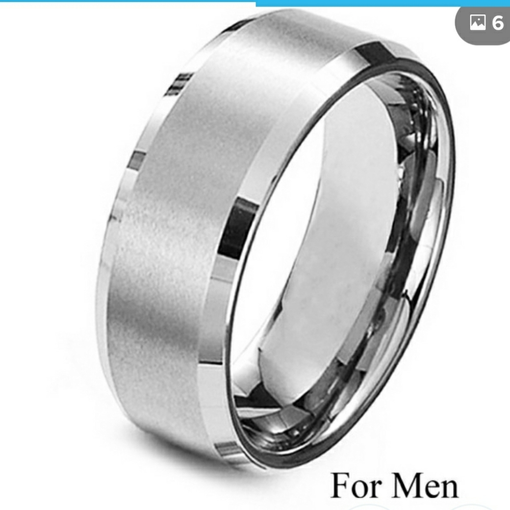 Stainless steel and titanium size 8
